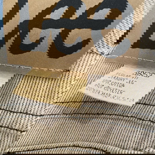 Lee Jeans vintage ανδρικό παντελόνι καφέ-γκρι, σαν καινούργιο