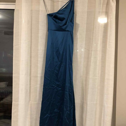 Women's petrol dress with slit size XS like new