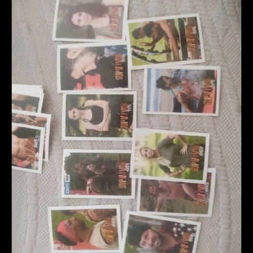 Survivor stickers used, pack of 50+