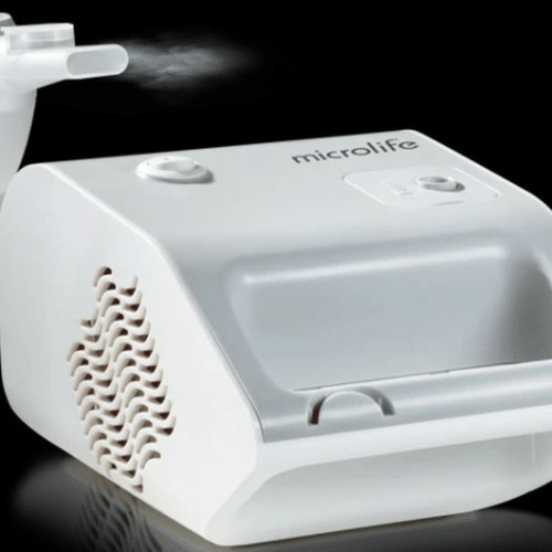 Microlife NEB 50A nebulizer used with 5 masks and breathing trainer gift