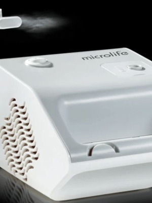 Microlife NEB 50A nebulizer used with 5 masks and breathing trainer gift