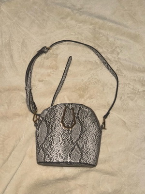 Mohito women's bag used, snake print, black and gray