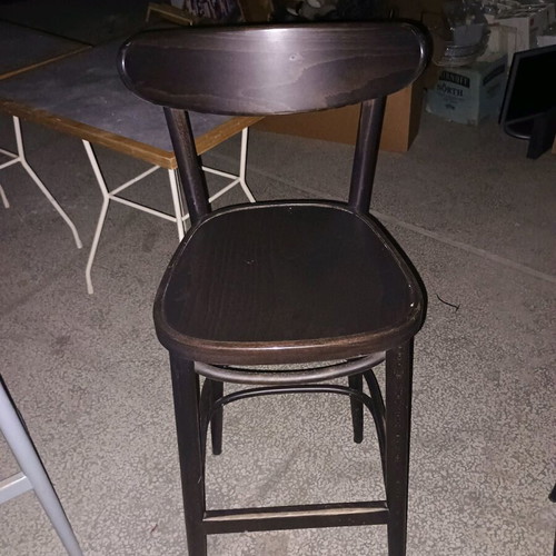 Wooden bar stool in black, like new