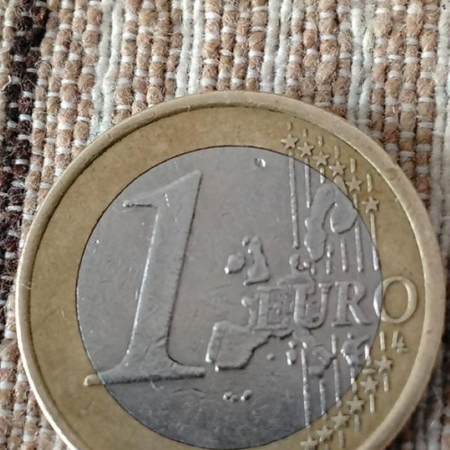 France 1 Euro 2000 rare coin with defect
