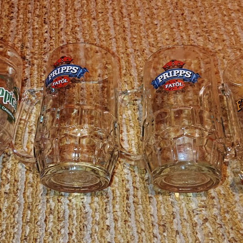 Beer mugs like new, set from Canary Islands, Sweden, France, Italy