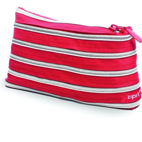 Zipit Rainbow pencil case mini red new 20x3x12cm