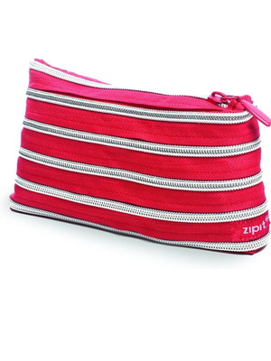 Zipit Rainbow pencil case mini red new 20x3x12cm