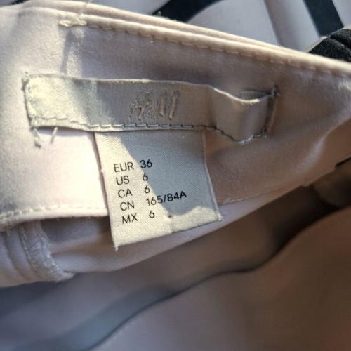 H&M dress like new, elastic mini, white and blue