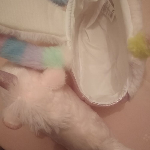 Children's plush bag like new with stuffed animal