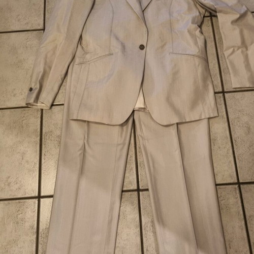 Men's wedding suit Nikos Apostolopoulos like new, ice gray with shirt and tie
