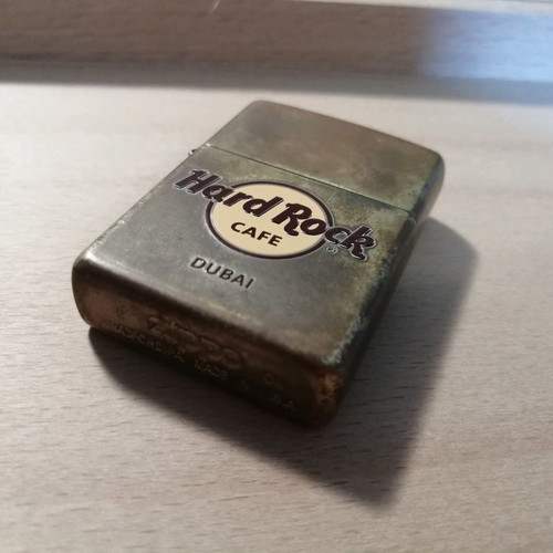 Zippo lighter used from Hard Rock Cafe Dubai collection