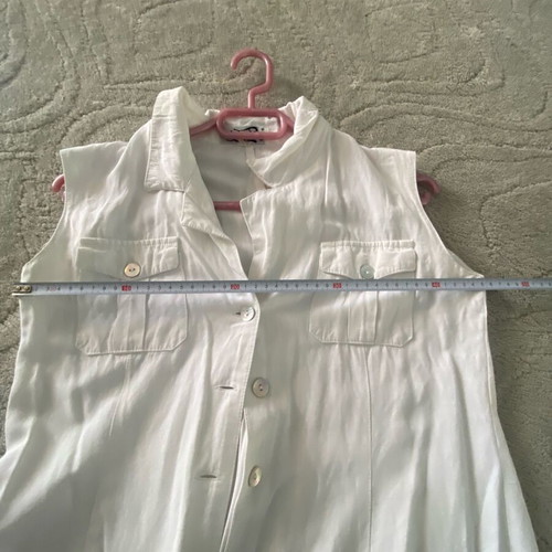 White short dress size M like new