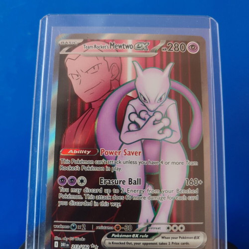 Team Rocket's Mewtwo EX 213/182 Pokemon card