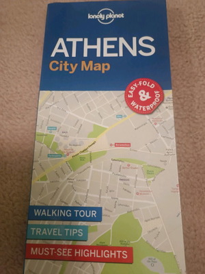 Athens City Map Lonely Planet new