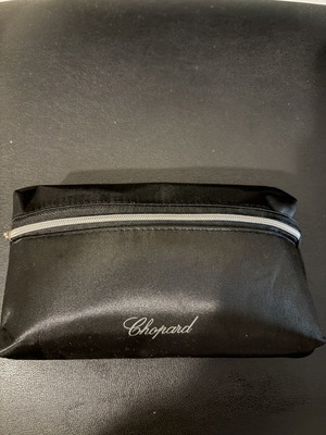 Chopard Turkish Airlines Amenities Kit toiletry bag, black satin