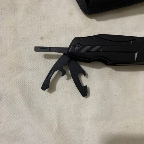 Multitool with pouch used