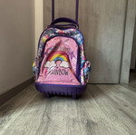 School bag with rollers like new