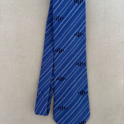 Anselmo Dionisio Milano blue silk men's tie like new