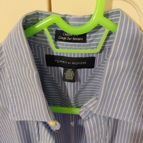 Tommy Hilfiger men's striped shirt like new, size S, blue