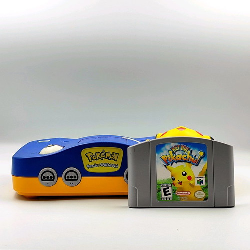 Nintendo 64 Pokémon Pikachu Edition like new with Hey You Pikachu and accessories