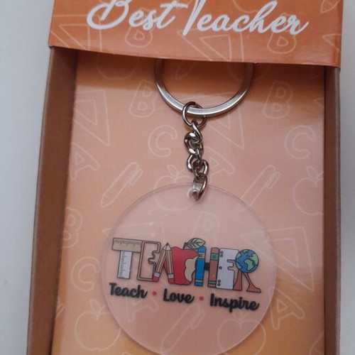 Κούπα Best Teacher και δώρο μπρελόκ καινούργια