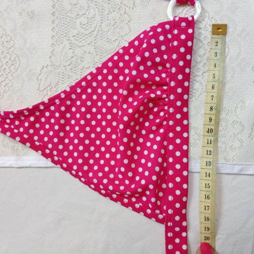 Next polka dot bikini in fuchsia and white, new, UK 14