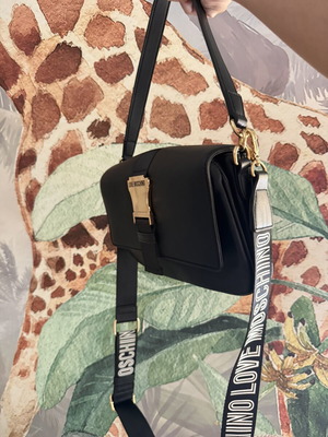 Moschino shoulder bag used, crossbody, black