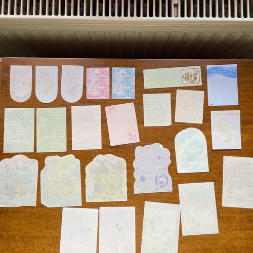 Letters used, pack from the 90s decade