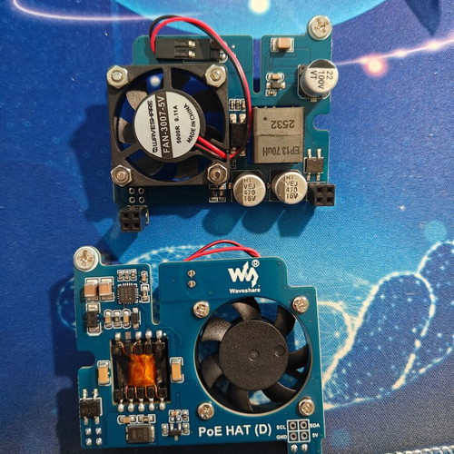 Waveshare PoE HAT (D) for Raspberry Pi 3B+/4 new, pack of 2