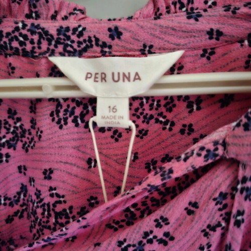 Per Una (Marks & Spencer) Розова флорална блуза Нова No 44