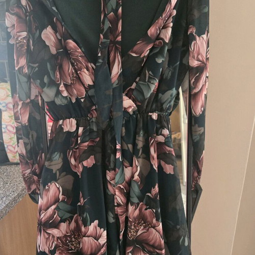 Floral dress wrap with belt new