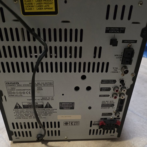 Aiwa NSX-V70 vintage hi-fi system used, partial functionality