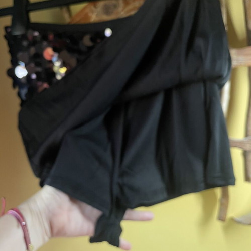 Mini skirt with sequins, size S