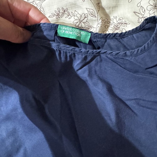 Benetton women's blouse used, size S, blue