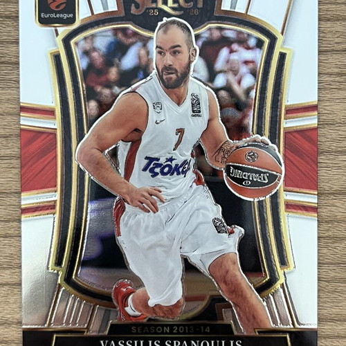 2025-26 Panini Select Euroleague Basketball Vassilis Spanoulis card like new