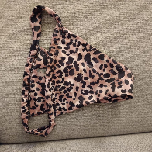 Leopard Print Bikini Set size S-M new, brown