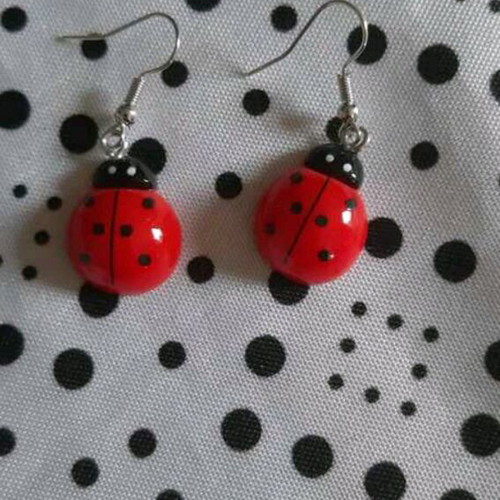Earrings with ladybugs new
