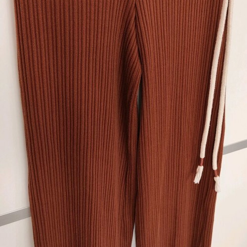 Brown ribbed pants Bershka like new, size S