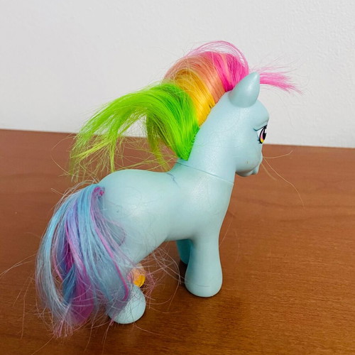 My Little Pony Rainbow Dash figure used, Hasbro 2005 G3 vintage