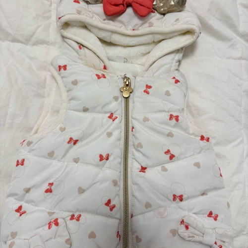 Minie Mouse baby sleeveless jacket like new, size 9 months