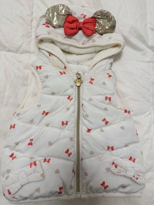 Minie Mouse baby sleeveless jacket like new, size 9 months
