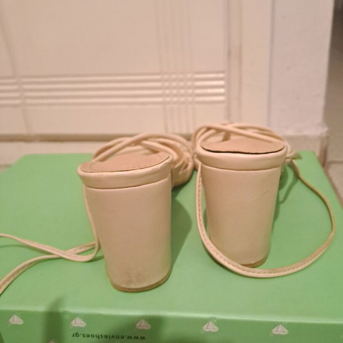 Luigi sandals used, beige, size 38 with laces