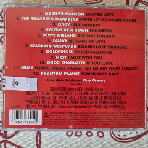 Not Another Teen Movie Original Motion Picture Soundtrack CD like new