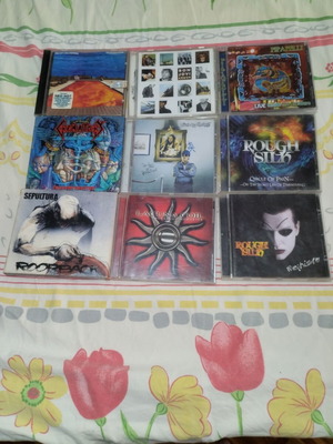 Metal, rock, blues CD pack of 20 and 1 Helloween Pink Bubbles Go Ape vinyl