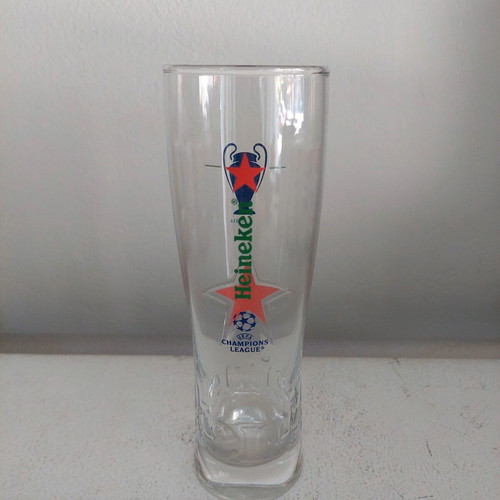 Heineken beer glass dedicated to Champions League