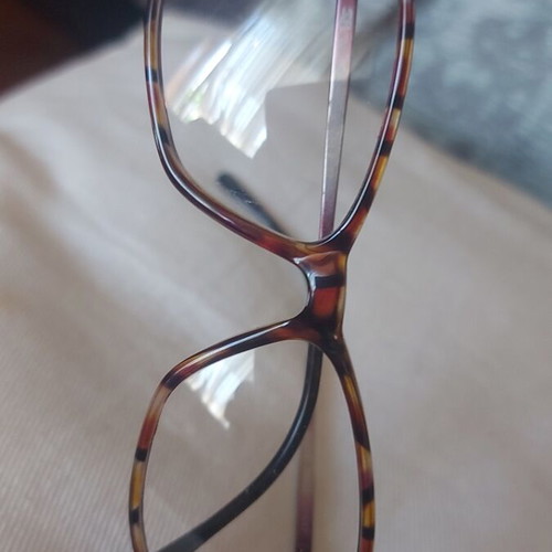 Italian vintage eyeglass frames like new, metal and acetate