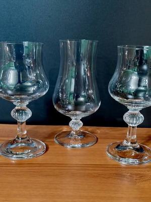 Red Wine Glasses UFO Stem Set 5+1 New