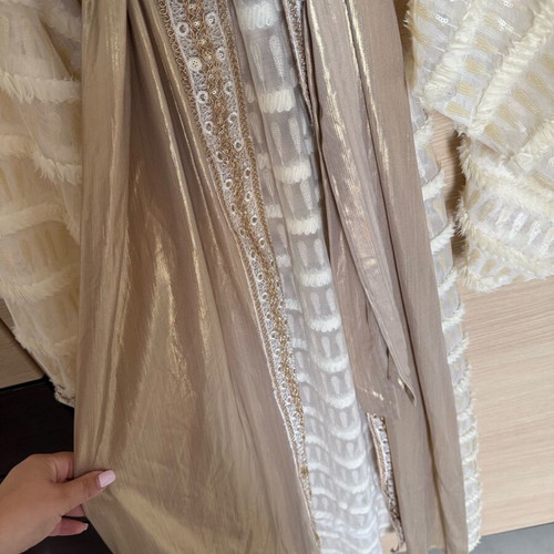Mya dress like new, size S, gold, ideal for weddings and baptisms