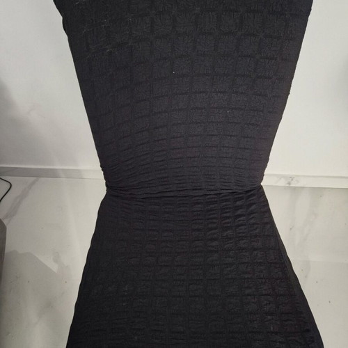 Set of 6 elastic chair covers black new