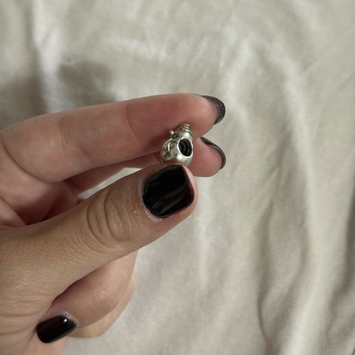 Pandora snowman charm, silver